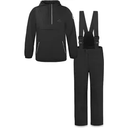 Normani, Unisex, Skihosen, Kinder WinterSet Thermohose und Windbreaker (104), Schwarz
