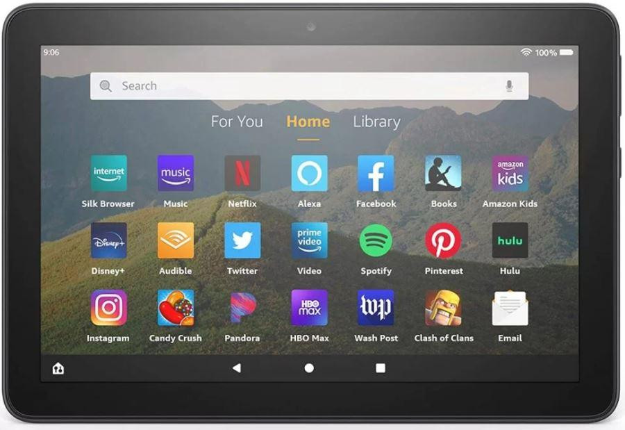 Amazon Fire HD 8 tablet, 32GB, 8 inch, zwart (2022)