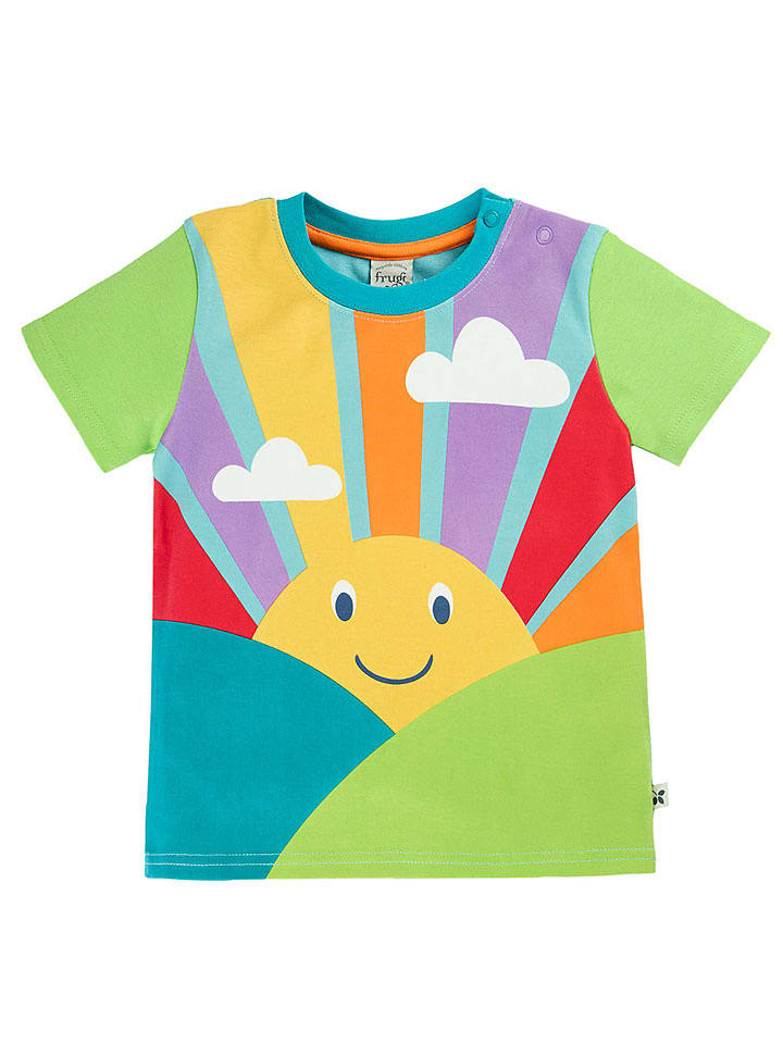 Frugi Shirt in Grün/ Bunt - 104/110