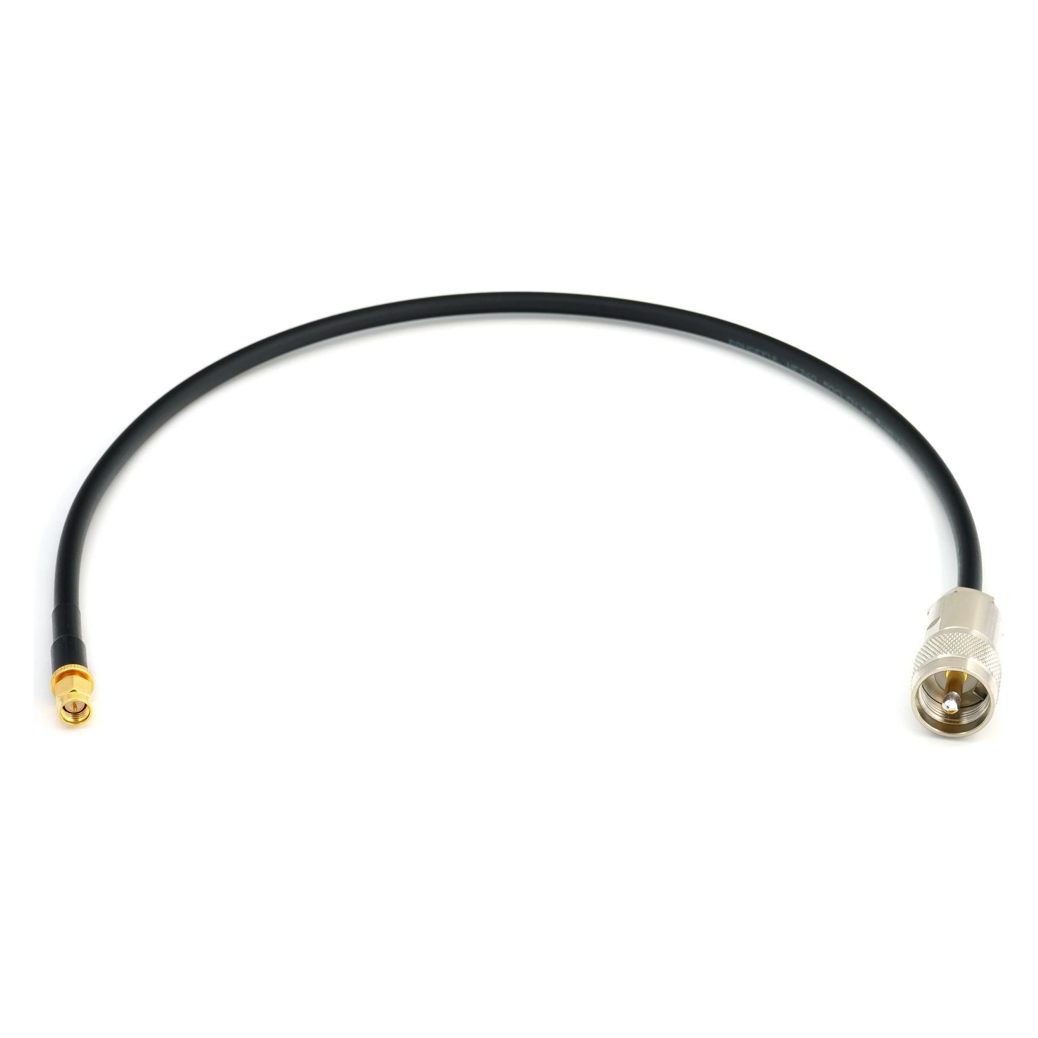 Rangeful SMA Male to PL259 50cm UHF CB Radio Flexible Coaxial Cable - HF240 (LMR240 equivalent) (HF240-SM-PL-0.5)