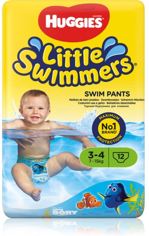 Huggies Little Swimmers 3-4 disposable swim nappies 7-15 kg 12 pc