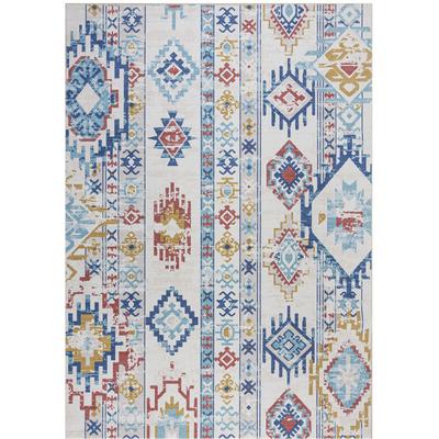 Teppich FLAIR RUGS "Ramona", bunt (multi), B:160cm H:10mm L:230cm, Kunstfaser, Teppiche, Teppich, maschinenwaschbar, Wohnzimmer