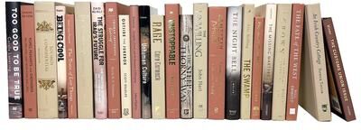 Booth & Williams Decorative Books - Mocha Rose Books - Pink Books By The Foot