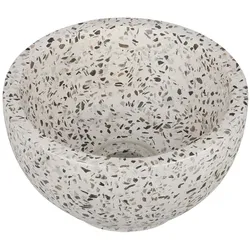 Differnz, Babybadewanne, River waskom - 23x23x12cm - terrazzo zwart/wit