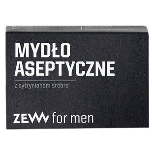ZEW for men Natürliche antiseptische Seife für Hände, Körper und Gesicht mit Silbercitrat und Birkholzkohle (Hartseife) (54256910)