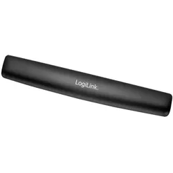 LogiLink Tastatur Gel Handballenauflage in Schwarz, 400x65mm, rutschfestes und ergonomisch Design