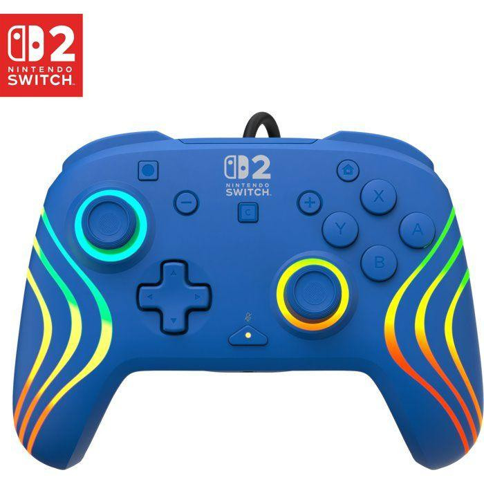 Turtle Beach Afterglow Wave bedrade RGB gamingcontroller voor Nintendo Switch 2 - Blauw