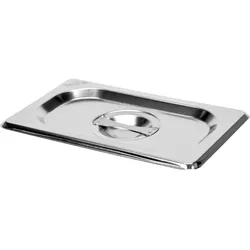 TRIZERATOP Contenedor gastronómico, tapa de contenedor de catering de acero inoxidable GN 1/9 176x108mm