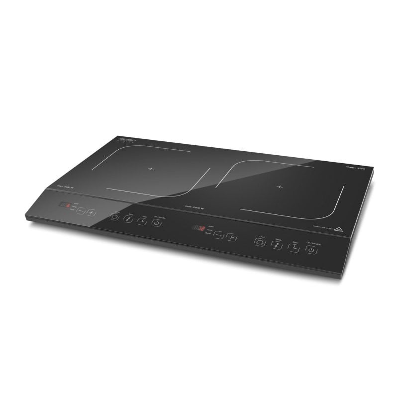 Caso Inductiekookplaat met 2 kookzones, 3500W, zwart, 2231-MAITRE3500