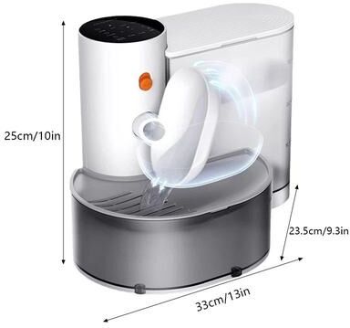 Uplift Picks Rechargeable Smart Pet Water Dispenser For Cats And Dogs stainless Version small 3 Liters