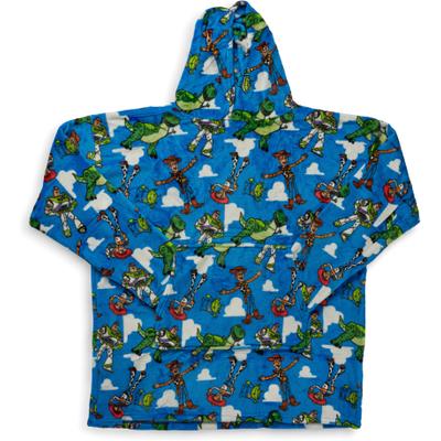 Wohndecke DISNEY "Toy Story Lets Get Digital", bunt (blau), B:86cm L:96cm, Polyester, Wohndecken, Wohndecke