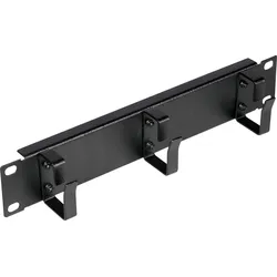 EQUIP EZMR-10-B - 10" Kabelmanagement Panel, 3 Bügel, 1 HE, schwarz