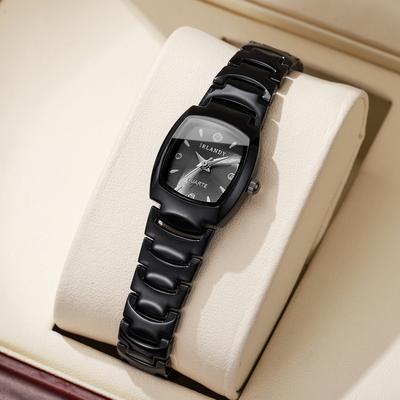 Youfap Market Fashion Square Analog Quartz Watch, Elegant Women Watches, Ladies Wristwatch Clock black