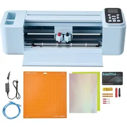 VEVOR Vinylschneidemaschine 30 cm, Schneideplotter/Plottermaschine mit Tastensteuerung & Touchscreen, Kompatibel mit Mac/Windows/Android/iOS, Vinylcutter für Bastelarbeiten, Karten & Wohnaccessoires