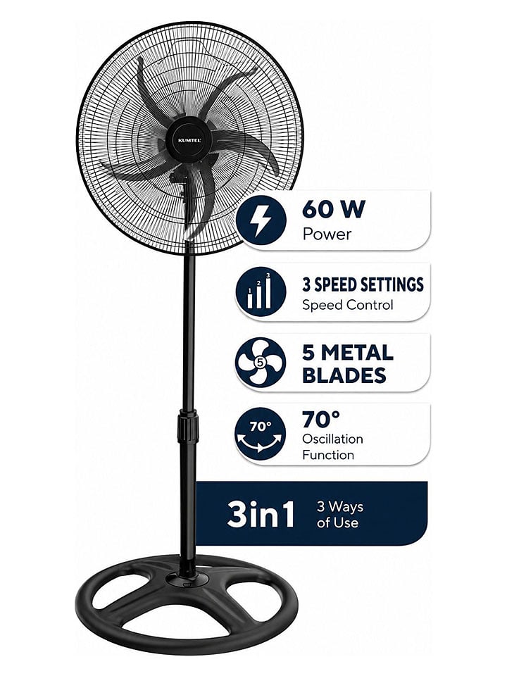 sinbo KUMTEL Standventilator in Schwarz - onesize