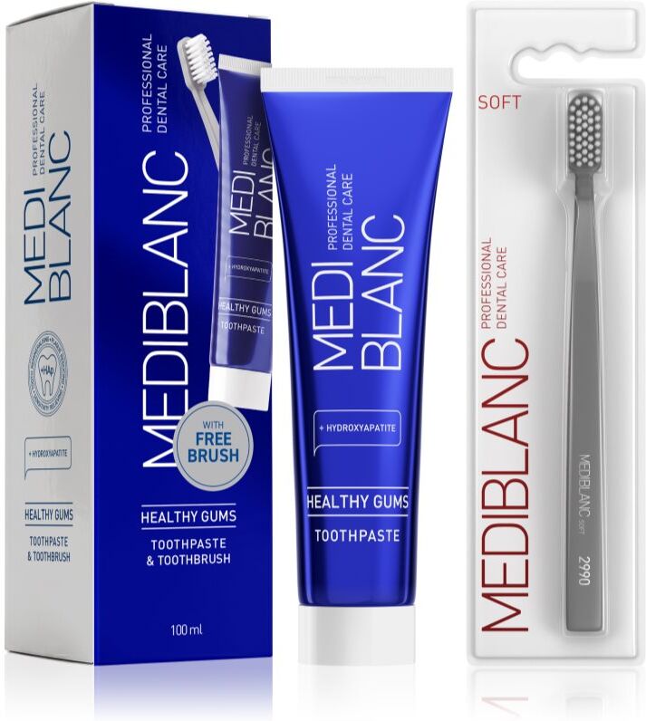 MEDIBLANC Set TP Gums 100ml + TB Soft Grey Single Ensemble de soins dentaires