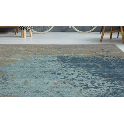 Teppich ARTE ESPINA "Blaze 100", bunt (multi, blau), B:155cm H:8mm L:230cm, Polyester, Teppiche, Teppich, spannendes Design,stilvolle Farbgebung,pflegeleicht & widerstandsfähig
