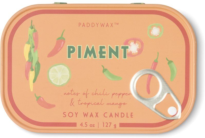 Paddywax Bistro Tin Piment scented candle in a tin 127 g