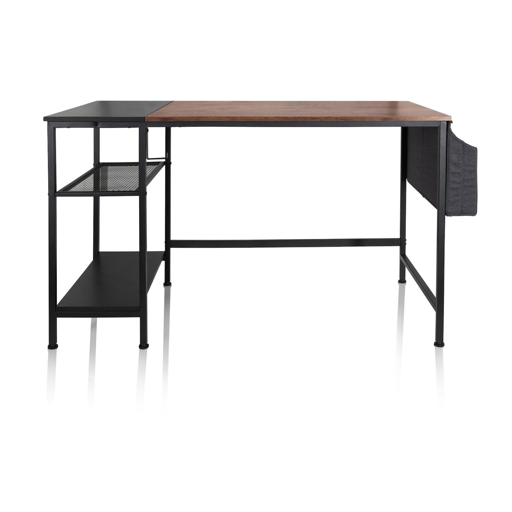 hjh OFFICE Schreibtisch WORKSPACE H I Melaminharzbeschichtete Spanplatte, Gestell pulverbeschichteter Stahl