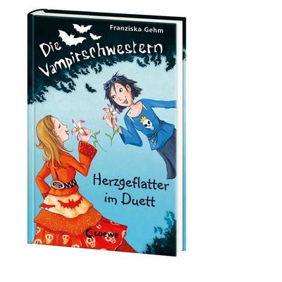 Herzgeflatter im Duett / Die Vampirschwestern Band 4, Gebundene Ausgabe von Franziska Gehm, Loewe