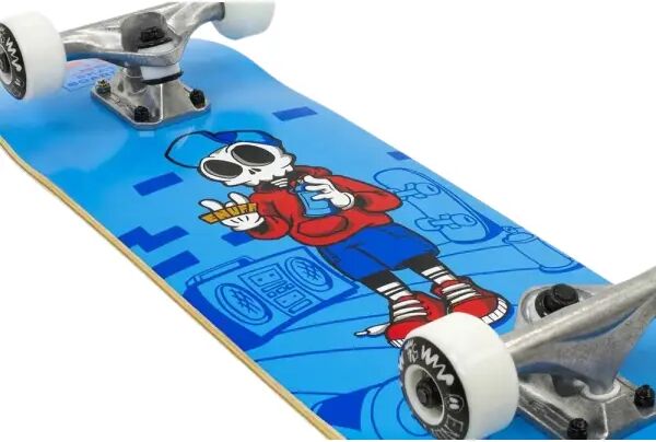 Skateboard Komplettboard Enuff Skully (7.25" - Blau)