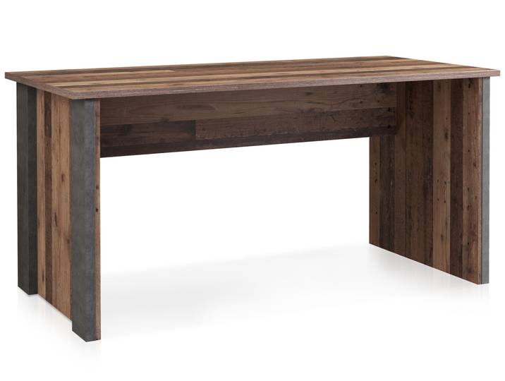 CASSIA Schreibtisch 153 cm, Material Dekorspanplatte, Old Wood