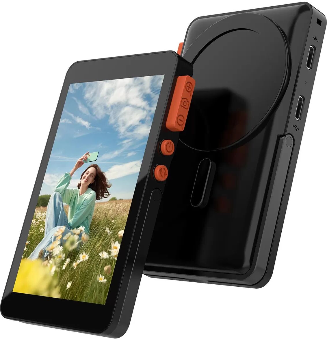 INF 8-in-1 Mobile Selfie/Livestream Screen Mirroring mit Audio Schwarz
