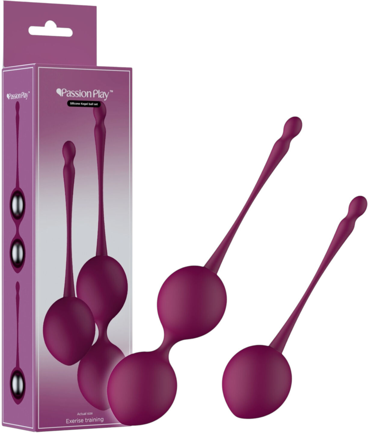 Passion Play - Geisha Ball Set (Burgundy)