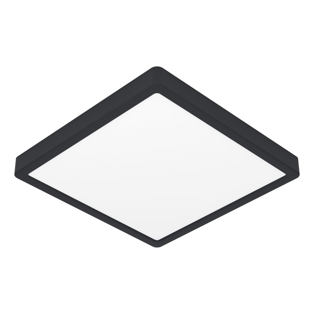 Eglo Fueva 6-Z Zigbee vierkante plafondlamp - zwart - B/D: 39 x 39 cm
