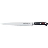 Premier Plus Tranchiermesser Wellenschliff, 26cm schwarz/silber