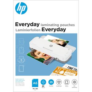HP Laminierfolien Everyday 9156, DIN A6, 80 mic, glänzend, 25 Stück