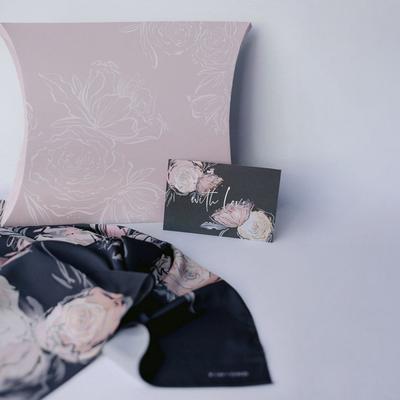 KIM + ONO Gift Wrap Kit & Floral Scarf Wrap   KIM+ONO - jia blush