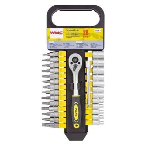 GCS Zestaw narzędzi Sourcing SET OF SOCKETS AND BITS WMC TOOLS 28PCS (2028-5)