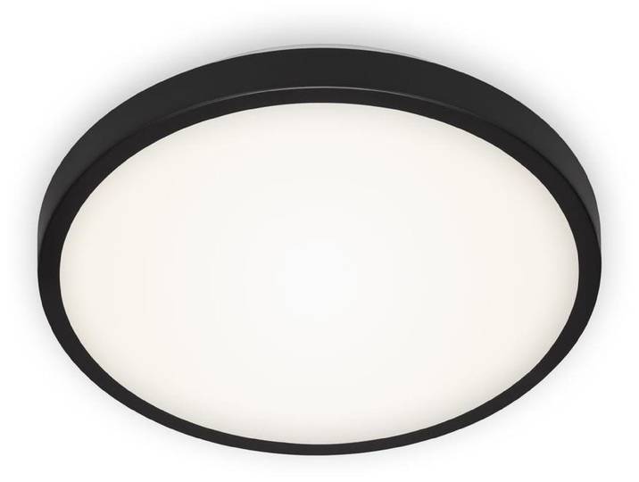BRILONER MANNY LED Deckenleuchte, Neutralweißes Licht, schwarz, 29 x 7 cm