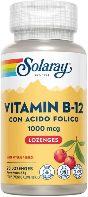 Solaray VITAMINA B12 1000mcg 90 Comprimidos