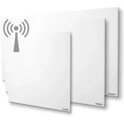 VASNER Citara M RX Funk Infrarotheizung mit integriertem Funksystem, Infrarot Heizplatte 1100 Watt weiß, Bad geeignet (IP44)