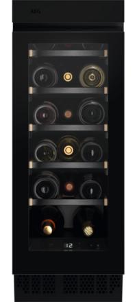 AEG NSW8S823GT, Thermoelektrische Weinkühler, Integriert, 18 Flasche(n), G, Schwarz, Schwarz