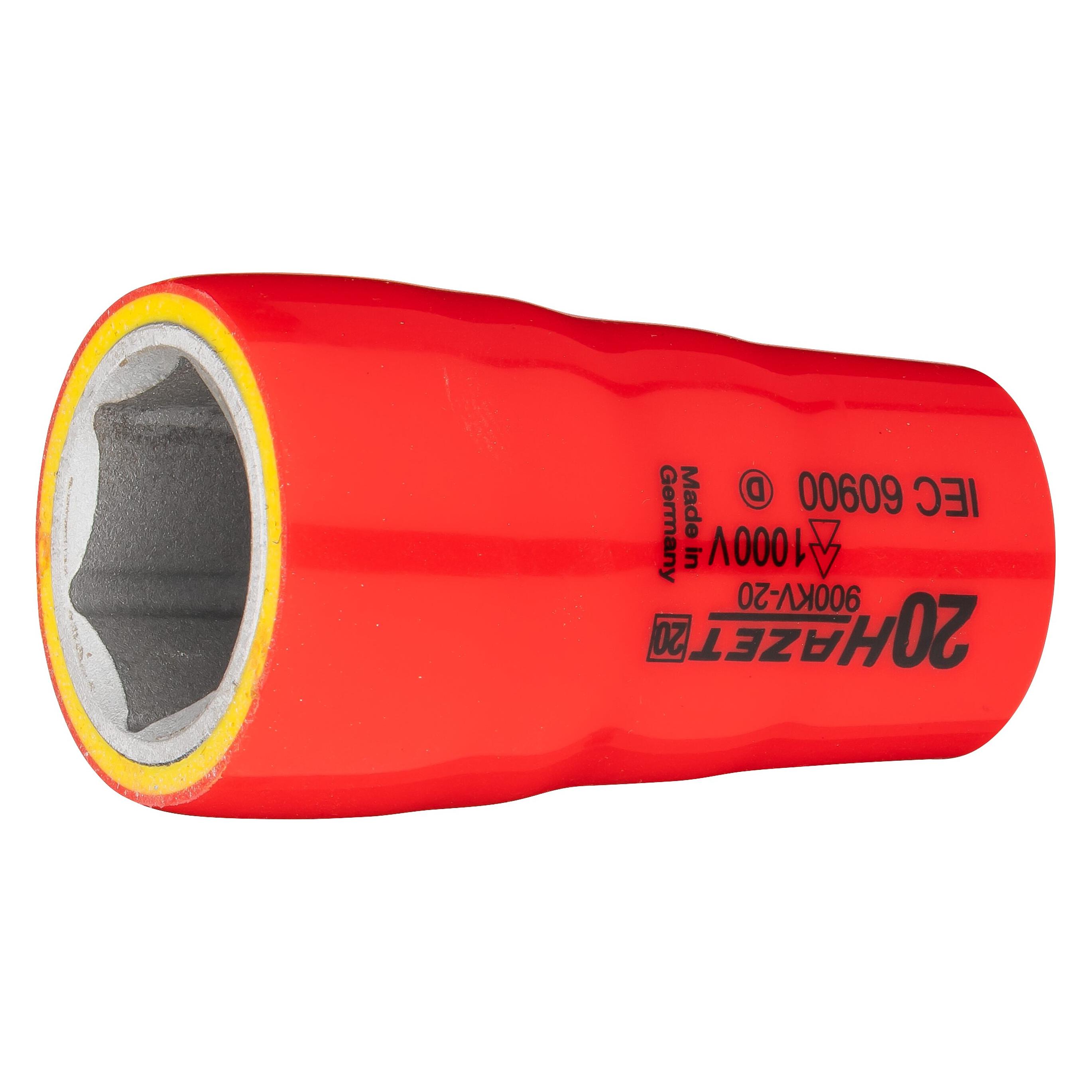 Hazet Steckschlüsseleinsatz schutzisoliert 1/2, 20 mm (20 mm) (900KV-20)