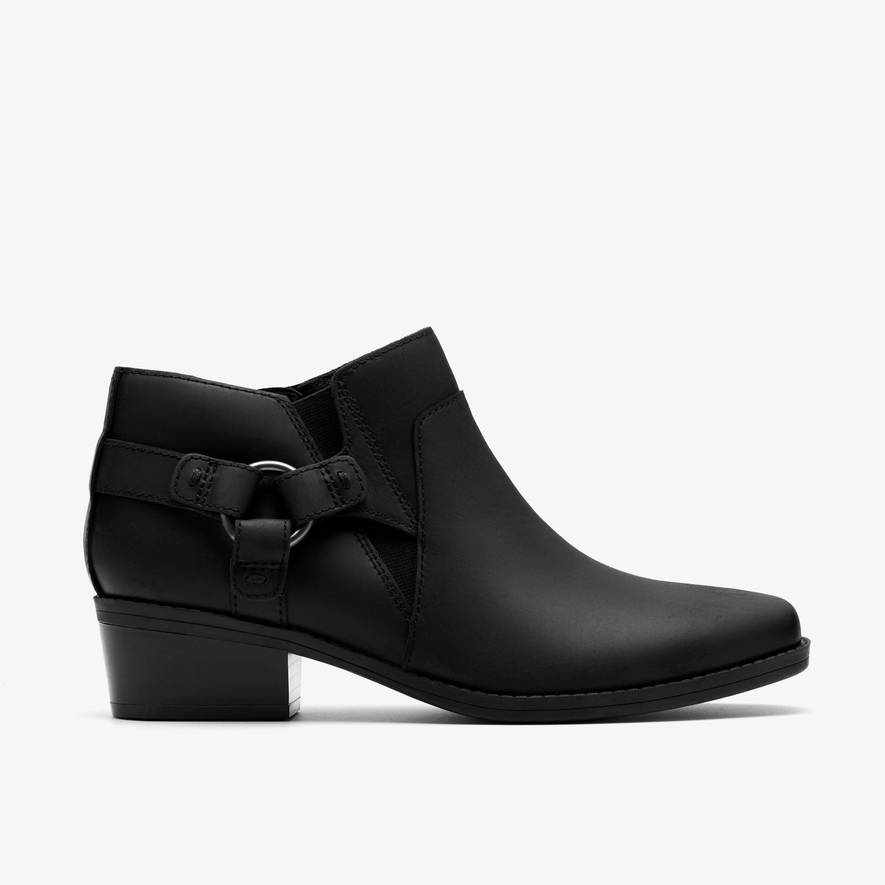 Danyelle Gema Schwarze Ölige Lederstiefel