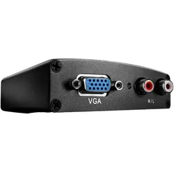 Lindy VGA + Audio an HDMI Konverter Maximale Aufloesung 1080p keine Skalierung (Extender), Video Converter