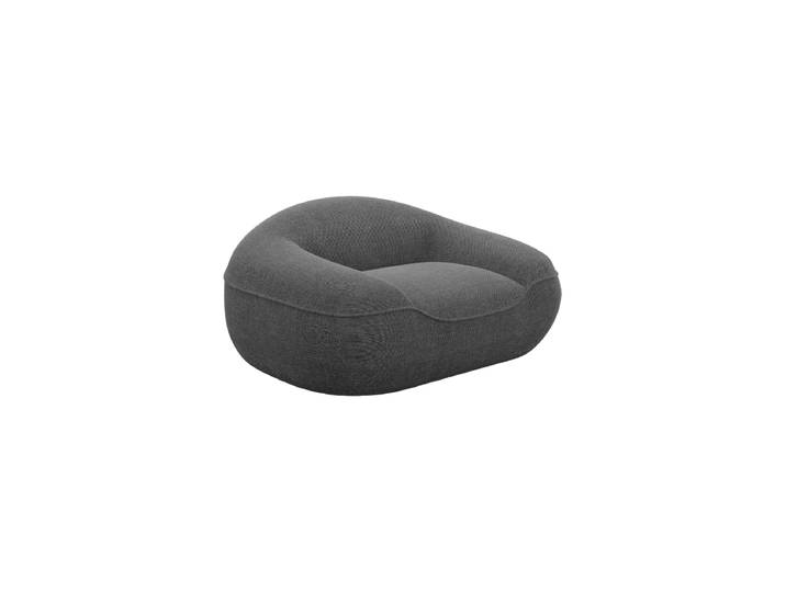 Design Loungesessel „Novara“ mit Strukturstoff-Bezug Strukturstoff Anthrazit BLOOMINGLOFT Collection