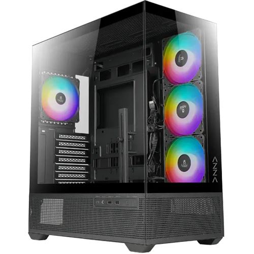 Azza Tiara Black Midi Tower ohne Netzteil schwarz