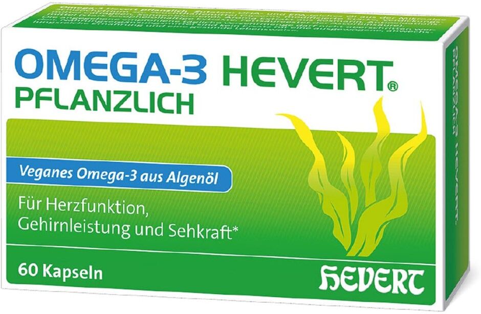 Omega-3 Hevert Pflanzlich Weichkapseln 60stk