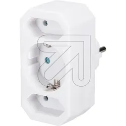 Schuko-Euro-Adapter weiß