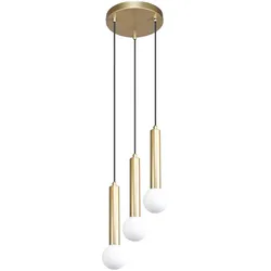 Italux PND-33574-3-GD Pendelleuchte Filano | 5W G9 | gold | opal