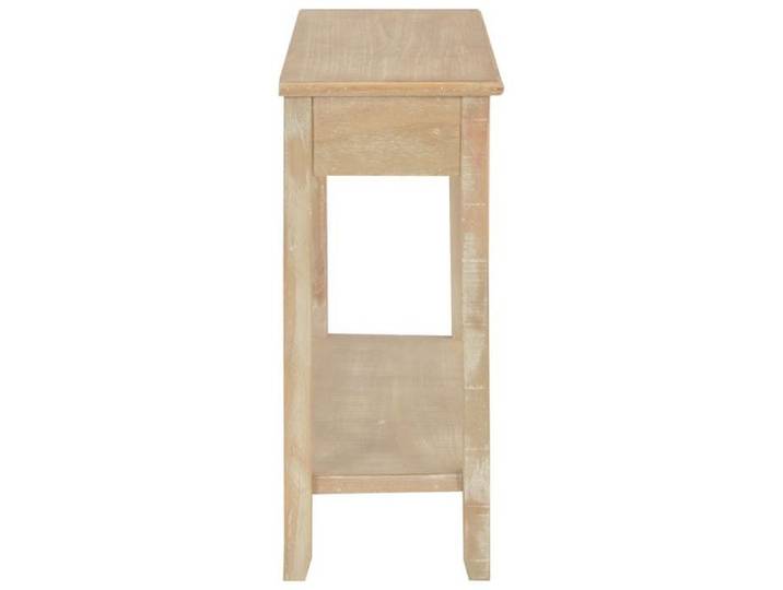 Brun Table console - CLARENCE - Meuble couloir - 110x35x80 cm - Bois CC325
