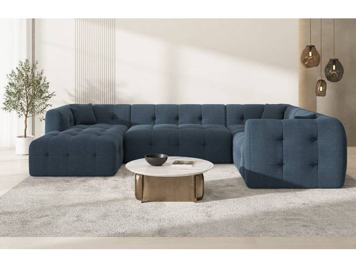 Couchlandschaft Sevilla U-Form in Stoff