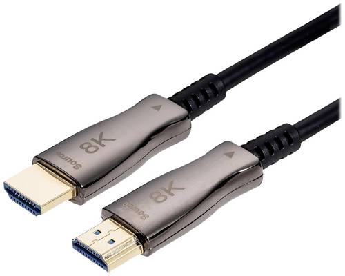 Value HDMI Anschlusskabel HDMI-A Stecker 15 m Schwarz 14.99.3484 8K UHD HDMI-Kabel