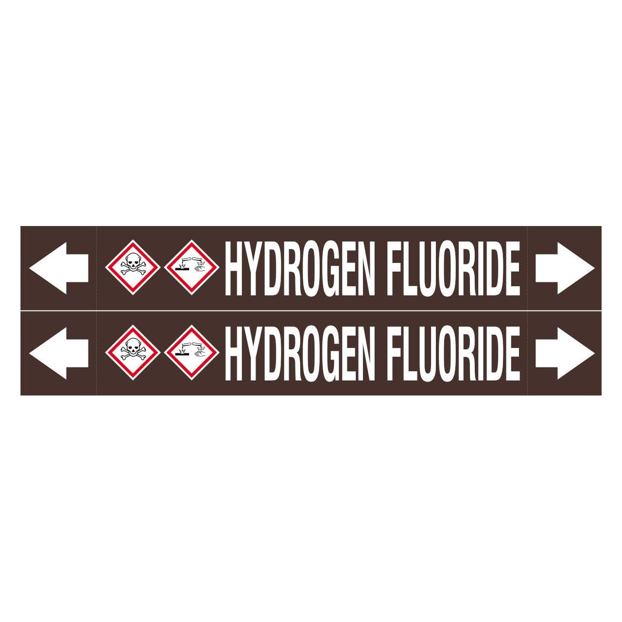 Brady ASME - Rohrmarkierer - Hydrogen Fluoride (312977)
