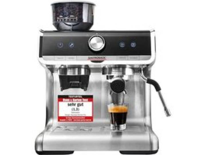 Gastroback Design Espresso Barista Pro Noir Acier Inoxydable Argenté